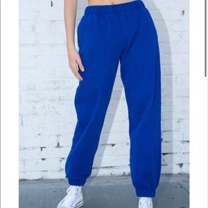 ROSA SWEATPANTS royal blue brandy melville